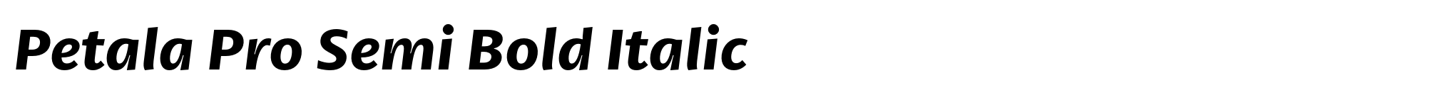 Petala Pro Semi Bold Italic image